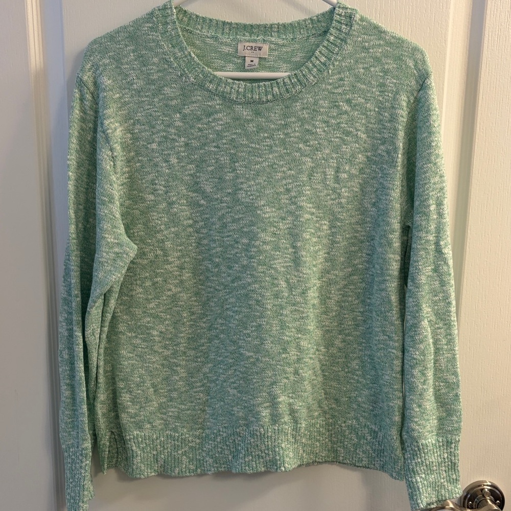 J. Crew Women's Mint Green Crew Neck Sweater